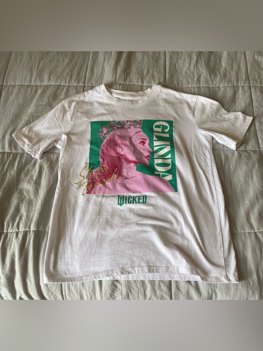 Wicked Glinda Graphic short Sleeve Tee - White